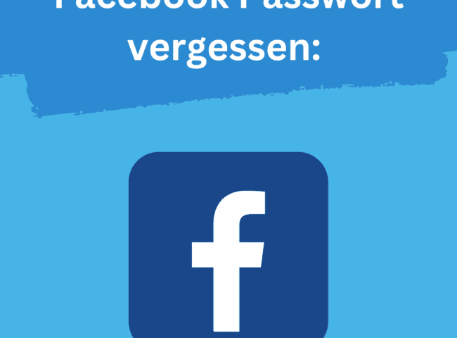 Facebook Passwort vergessen